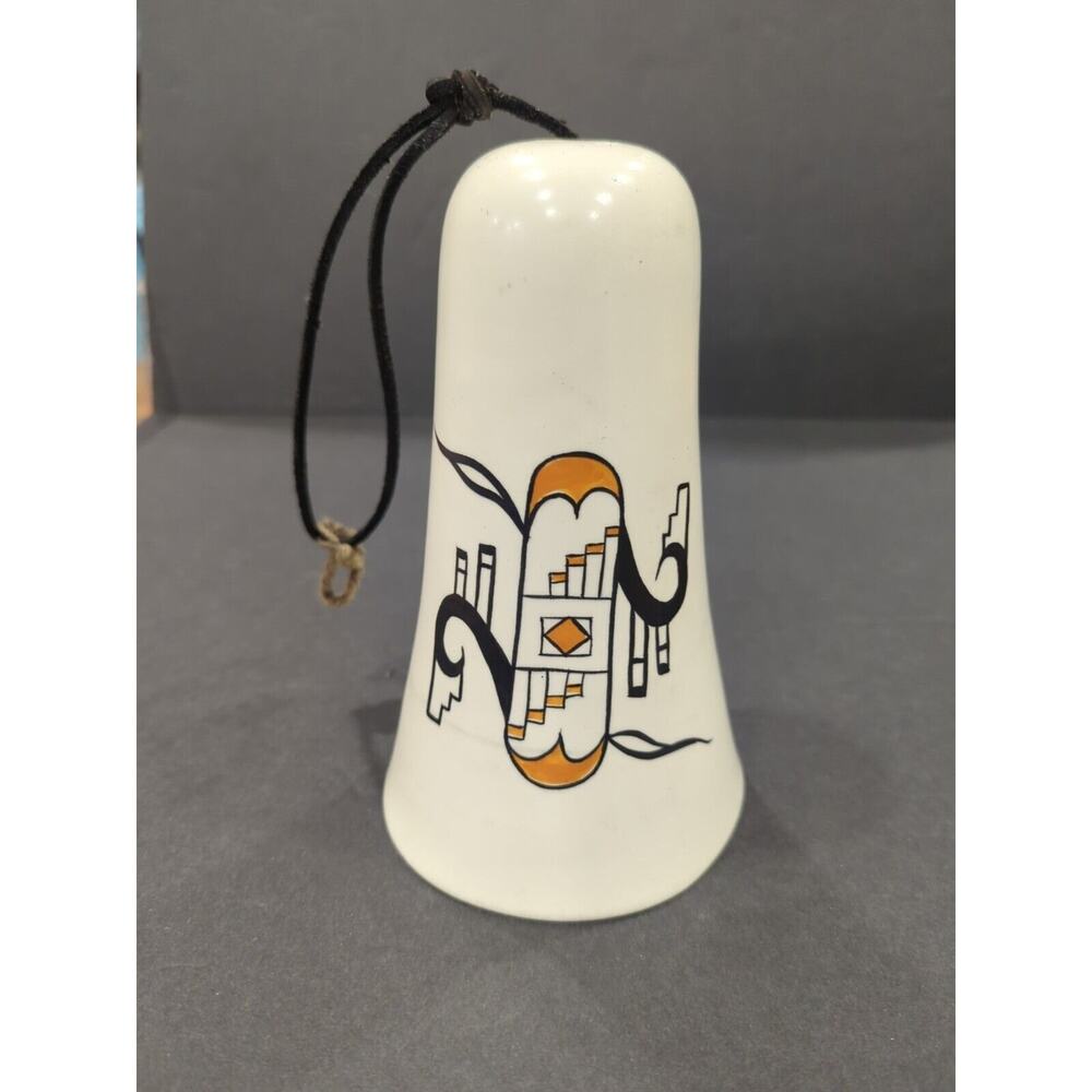 Signed Sandia Jemez Pueblo New Mexico Native American Pottery Bell